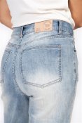 Capri Collection 310039 Jill jeans hög midja rakvida ben femficks modell stretchiga ljusblå