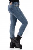 Capri Collection 725009 Perfection jeans fina detaljer paljetter nitar stenar 5-ficksmodell blue denim