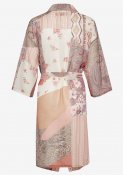 Cream 10607989-101215 Danica kimono mönstrad chiffong rak vid ärm knytskärp pink sand patchwork
