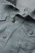 Soyaconcept 13998 Jinx 8 jacket jeansjacket stretchy silverbuttons front closuer light blue jacka jeansjacka knäppning framtill