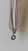våga mixed necklace cinziano pale pink stones chains 2614-01-323 mixat halsband stenar kedjor rosa