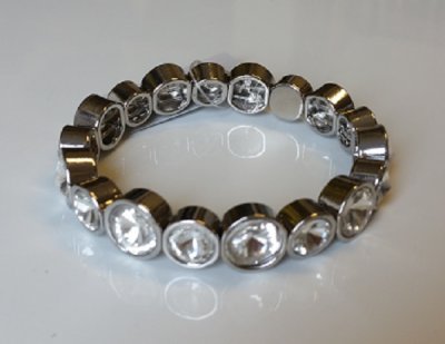 Våga bracelet ynes elastic clear 2570-03-103 armband elastiskt glaskristaller klara stenar